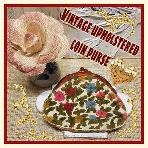 Vintage upholstered coin purse